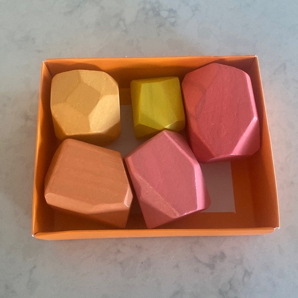 Lovevery Other - Lovevery solid wood stacking boulders. Brand new.